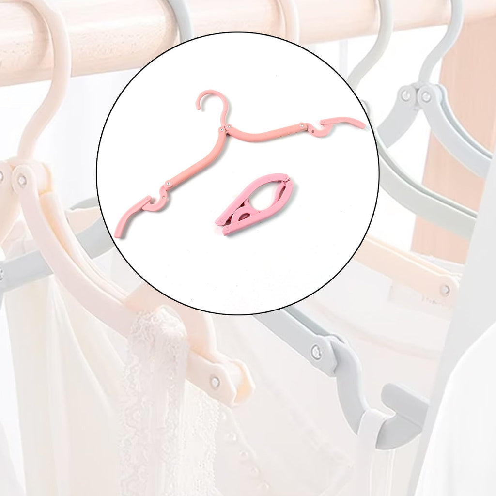 Travel hanger made of durable ABS material with ergonomic shape