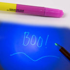 Hand holding the versatile 3-in-1 ball pen with marker and LED light