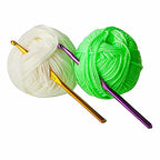 Full display of the 12-piece multicolor crochet hook set from Arrive Kit.