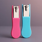AuriGlam nail cutter featuring built-in nail file and grime remover