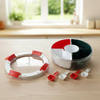 Multi-compartment spice storage box with lids