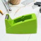 Top-down view of the plastic tape dispenser, ideal for office and school supplies.