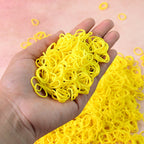 Close-up view of premium elastic rubber bands showing strong stretch