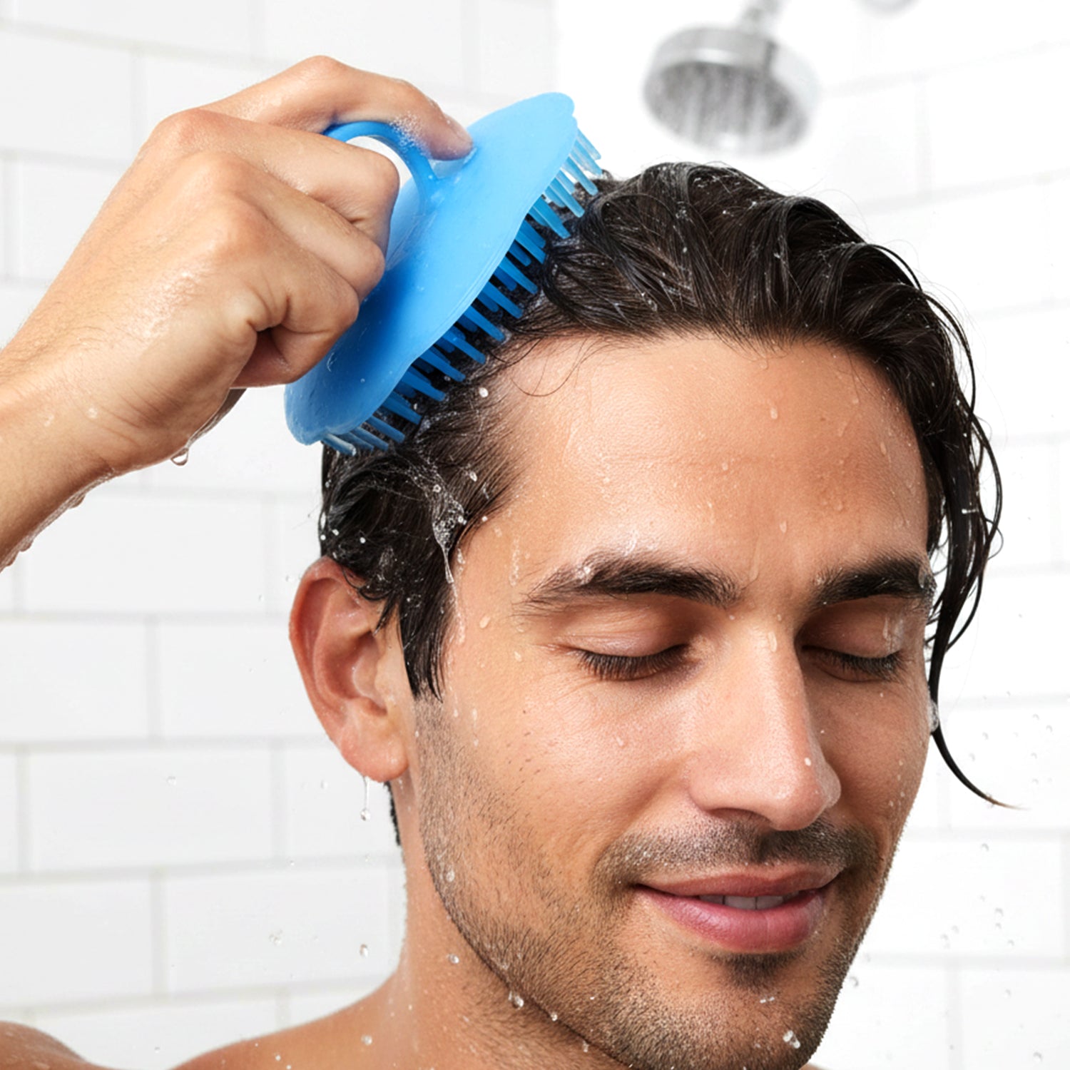 Anti-dandruff silicone scalp exfoliating brush for men and women