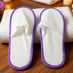 Guest slippers designed for hotel and spa hygienic use