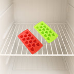 Durable BPA-free plastic ice cube tray set safe for children and daily use