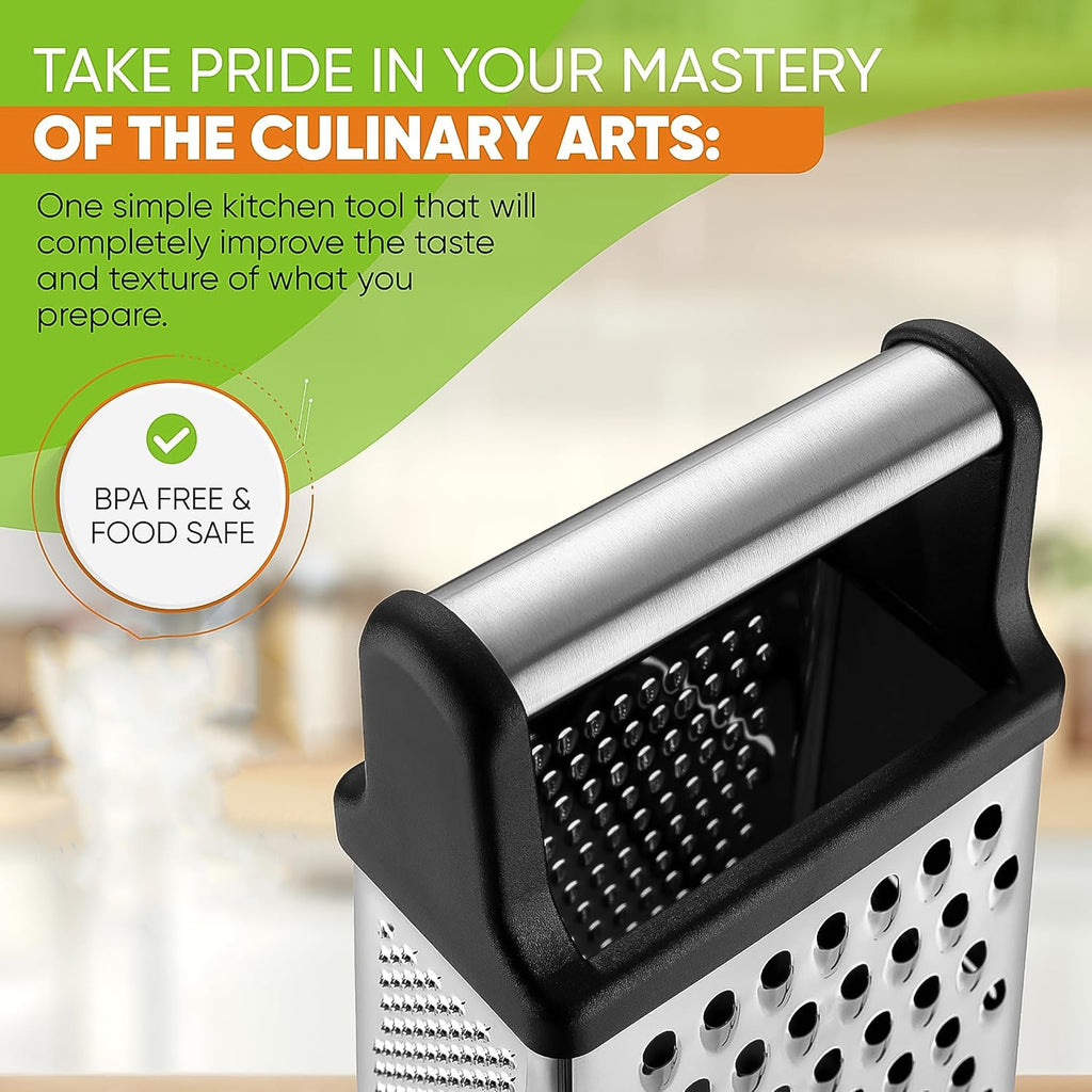 Stylish Apex 5-in-1 multipurpose slicer and grater tool on kitchen counter