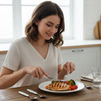Durable stainless steel utensil set with polished finish