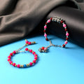 Traditional beaded bracelet showcasing colorful stones and ethnic design