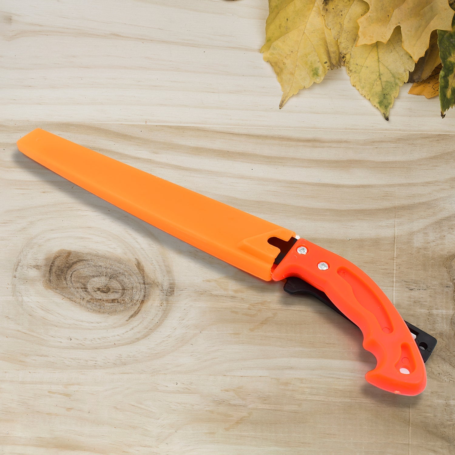 Compact hand pruning saw ideal for camping, hiking, and other outdoor activities.
