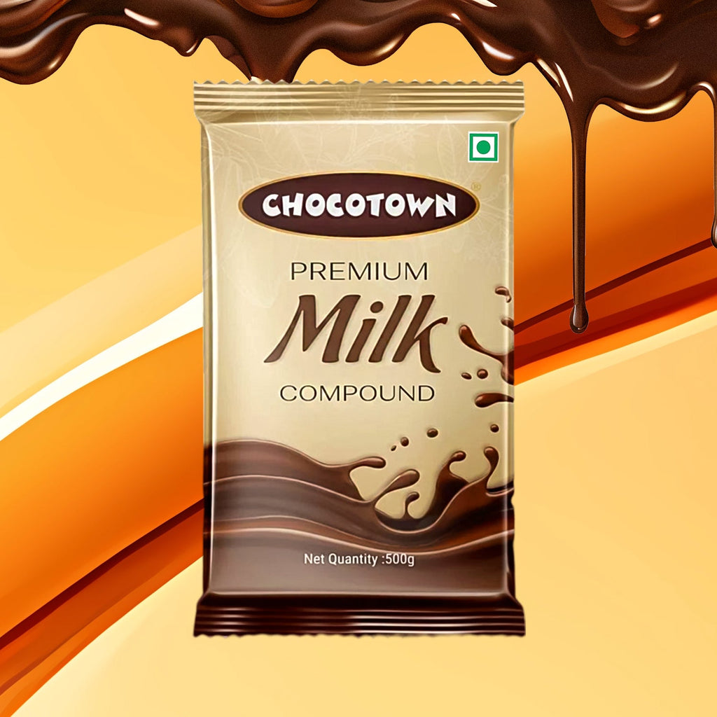 Chocotown Milk Chocolate Compound Slab packaging with brand logo.