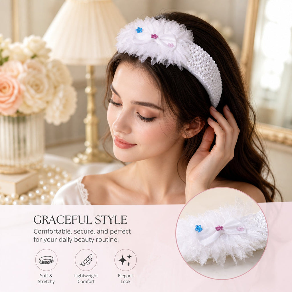 Cute floral baby headband styled for any occasion