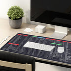 Large Shortcut Keyboard Mat featuring essential productivity keys for office work.