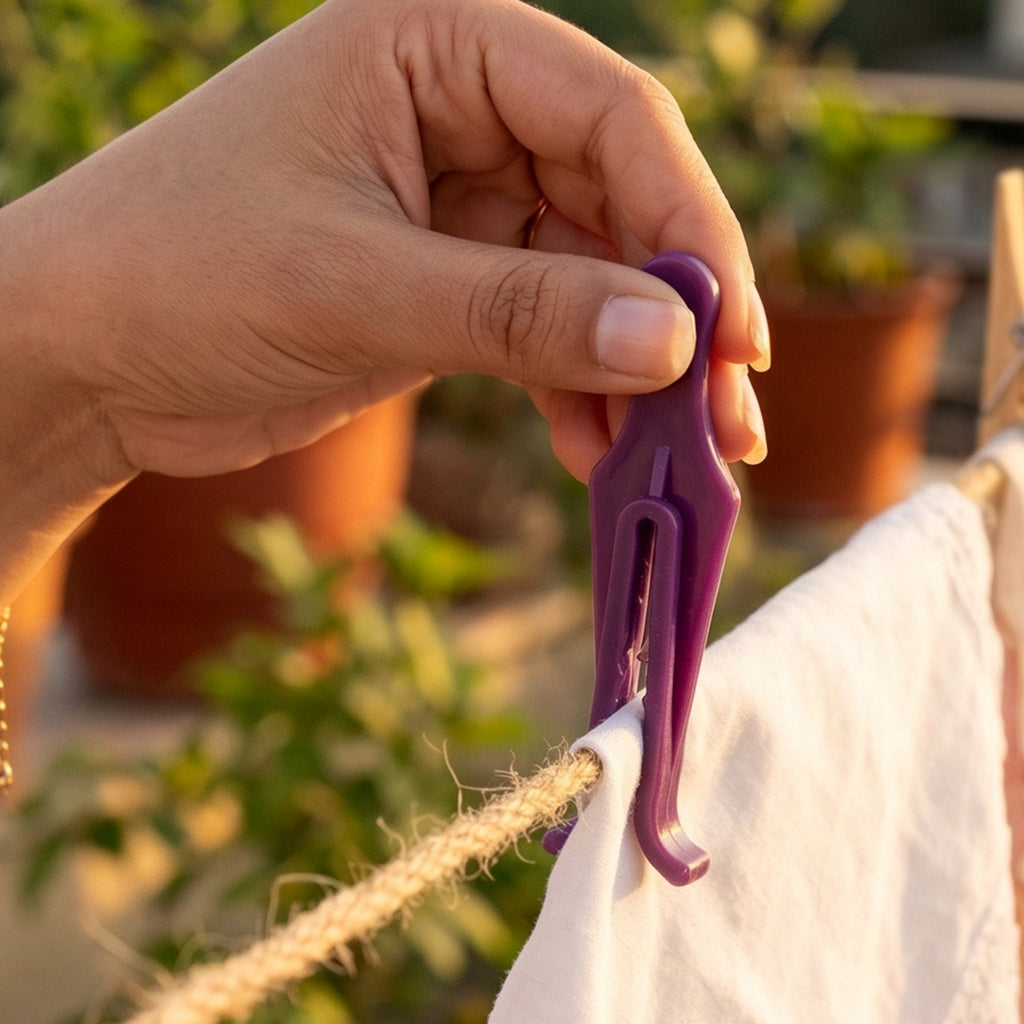Durable cloth clips for hanging clothes on lines