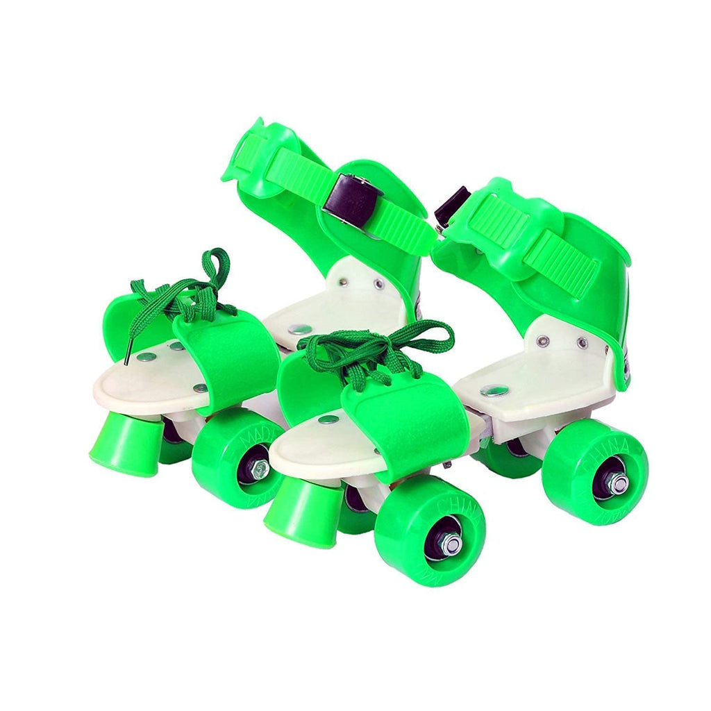 Ergonomic design of the comfortable kids roller skates for growing feet.