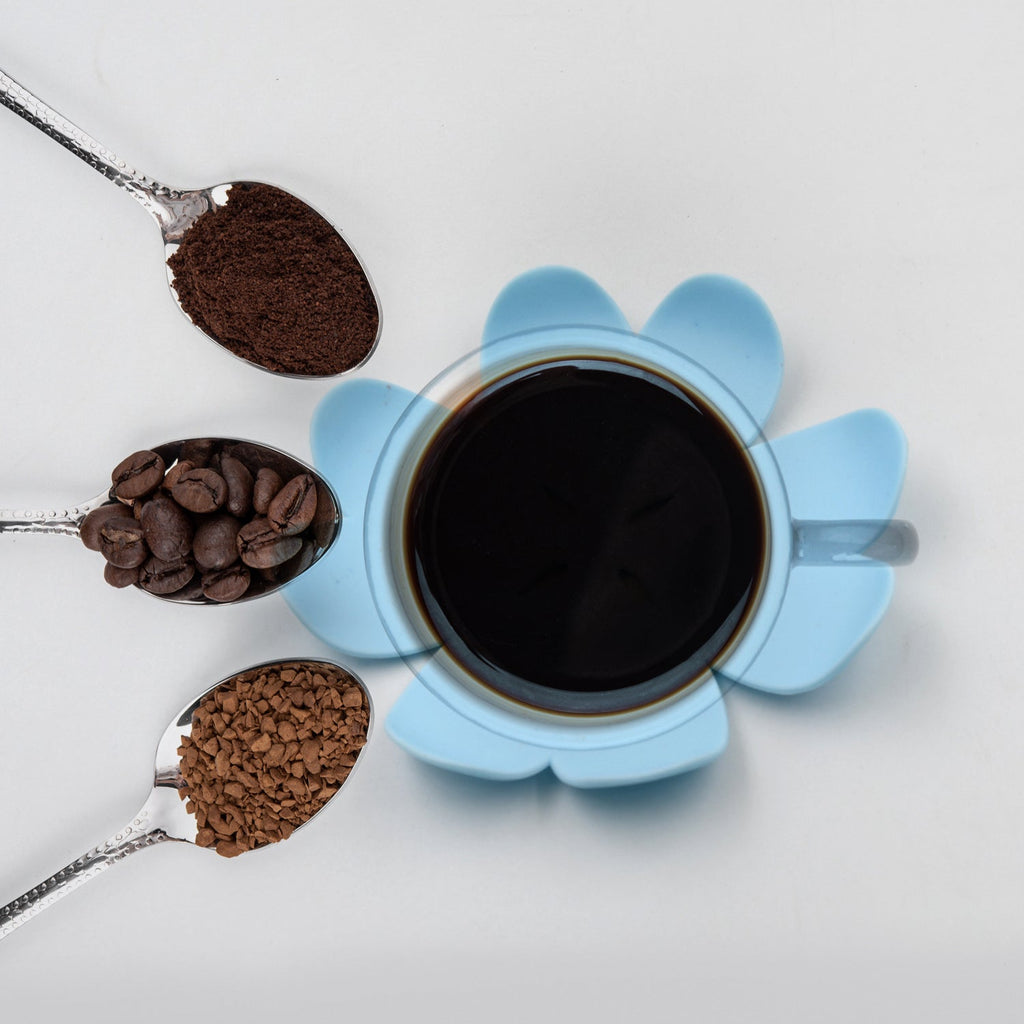 Six durable heat resistant coasters featuring a mix of colors and intricate patterns, perfect for gifting.