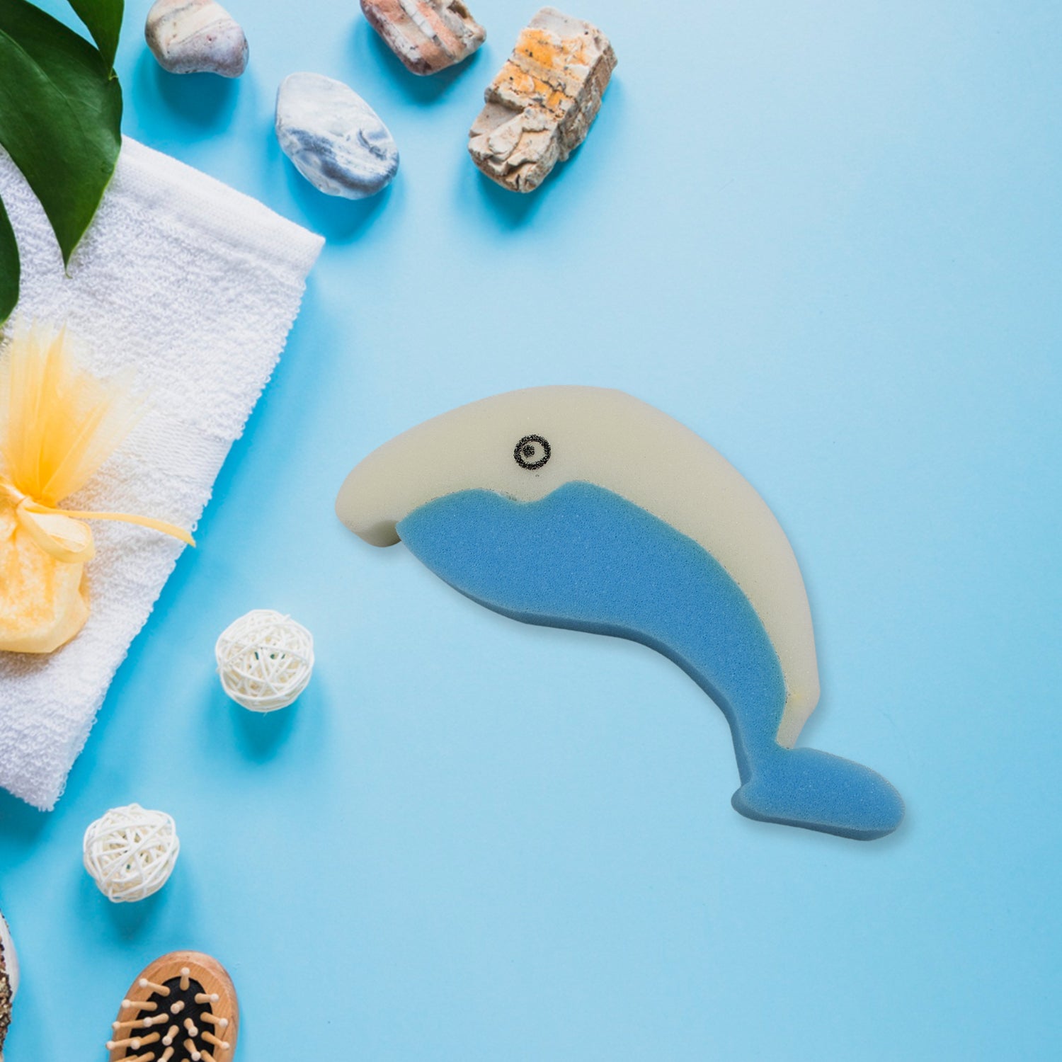 Dolfin Kitchen Sponge delivering superior cleaning performance on a stovetop.