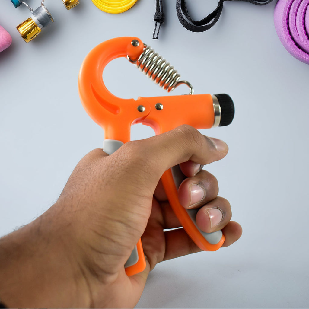 Side view of Konex adjustable hand grip strengthener tool