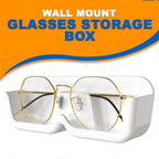 Multiple pairs of sunglasses displayed on the Organivo wall organizer, demonstrating ample eyewear storage.