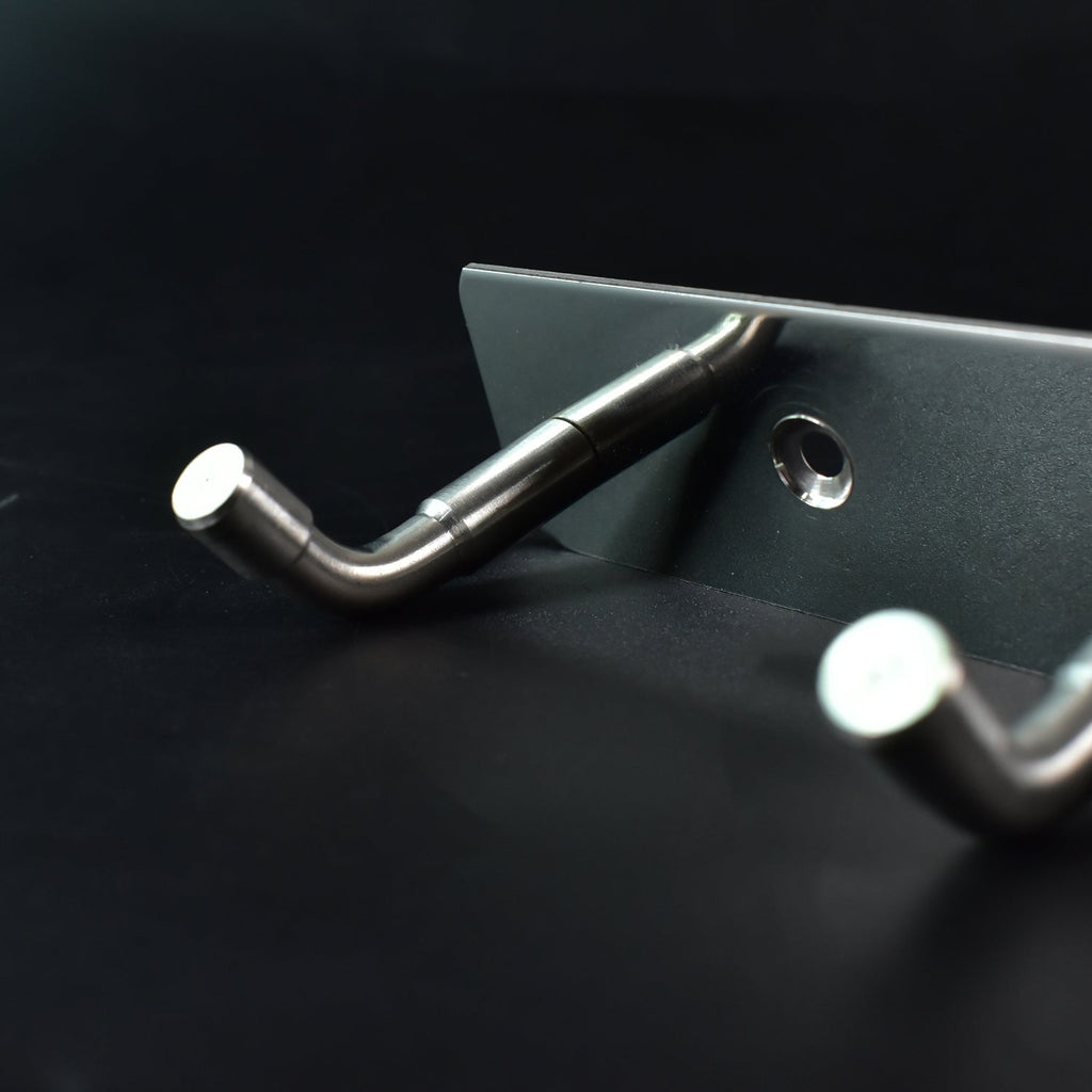 Stainless steel kitchen hook rack hanging aprons and utensils