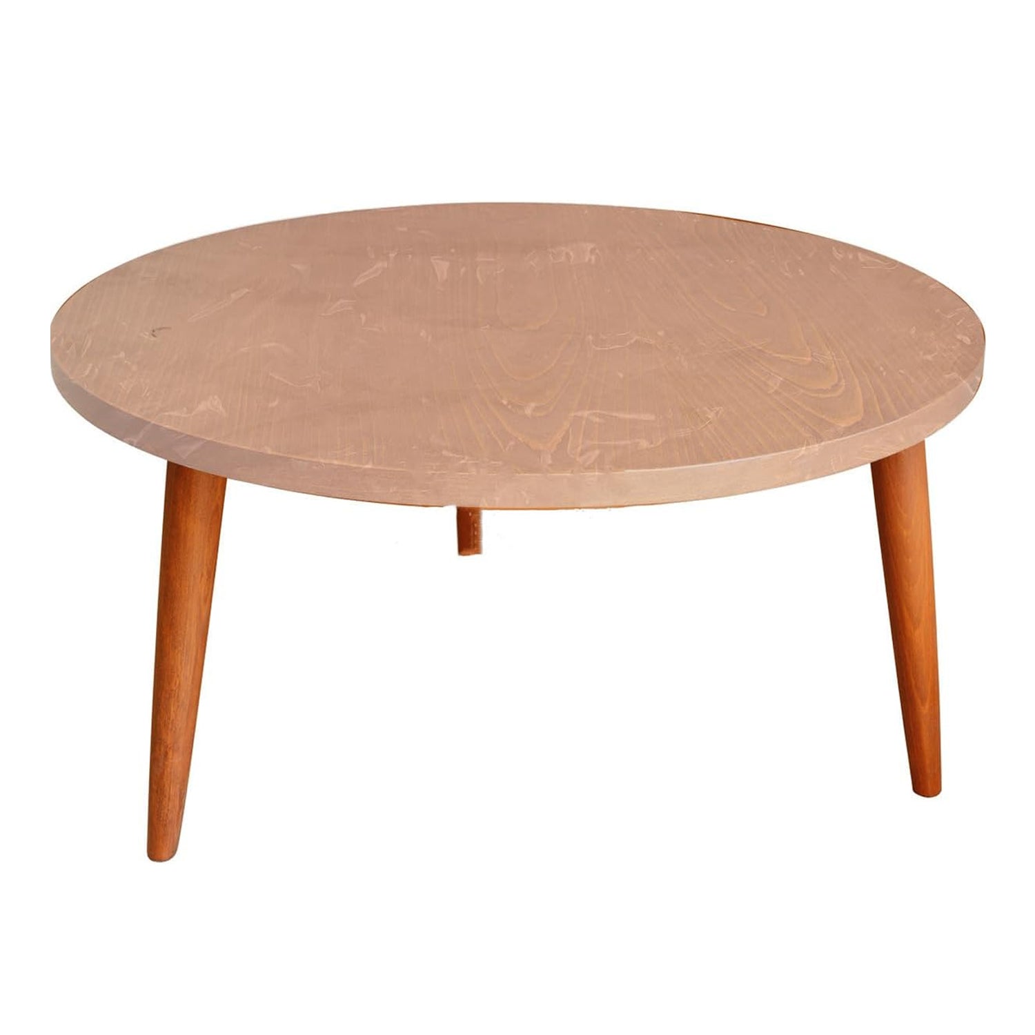 Stylish dining setup with a clear elastic table cover protecting the surface.