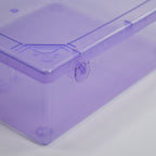 Close-up of the durable plastic and airtight lid of the container.