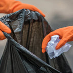 Rolled eco wrap disposable trash bags for kitchens