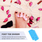 Colorful sponge toe separators designed for hallux valgus alignment