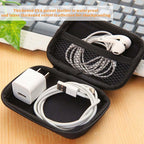 Travel-friendly hard shell case for organizing cables and accessories