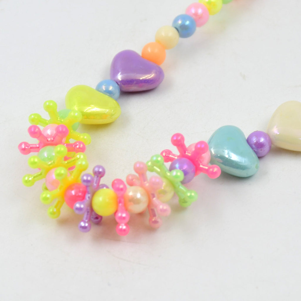 Full view of the 2-piece Kids Pearl Necklace Set for special occasions.