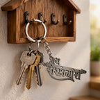Durable metal Jay Dwarkadhish keyring