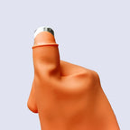 A gardener wearing the Right-Handed Thumb Cutter Glove, ready for harvesting in a field.