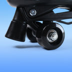 Comfort padded quad roller skates for kids with breathable mesh