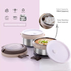 Compact insulated lunch box ideal for travel and outdoor meals
