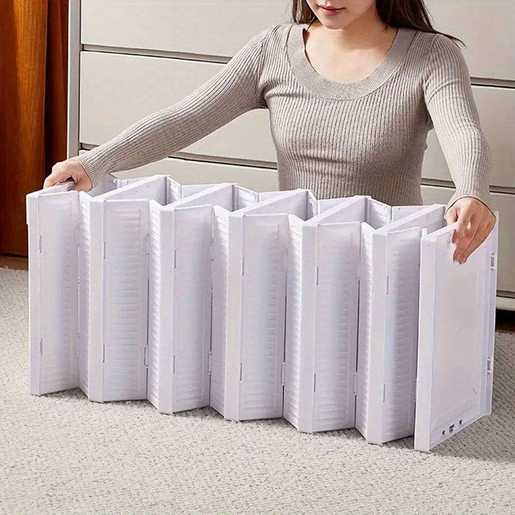 The modular design of the storage cart demonstrating various stacking configurations.