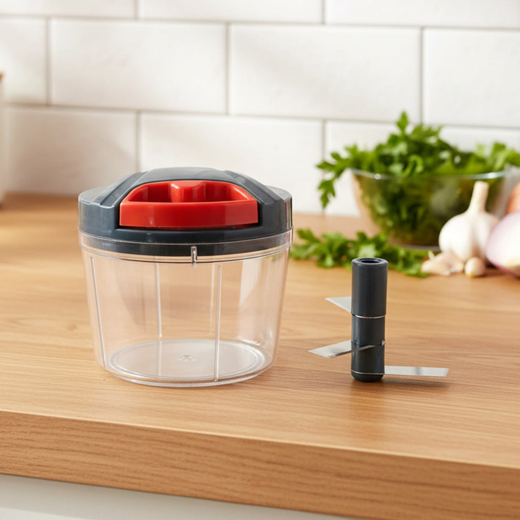 Hand-press chopping tool ergonomic design for easy use
