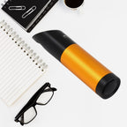 Torch flashlight with a sturdy pocket clip for easy carrying.