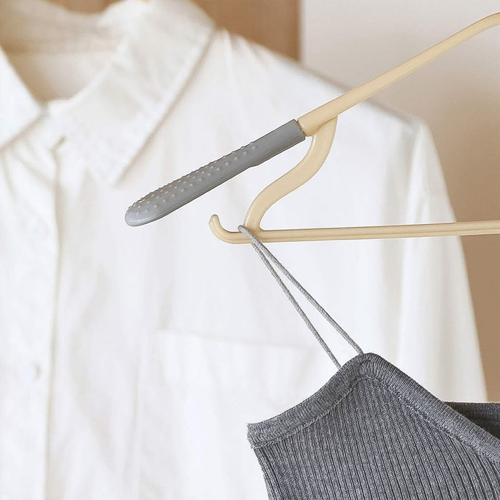BathNova hanger securely holding a shirt, showcasing its sturdy design.