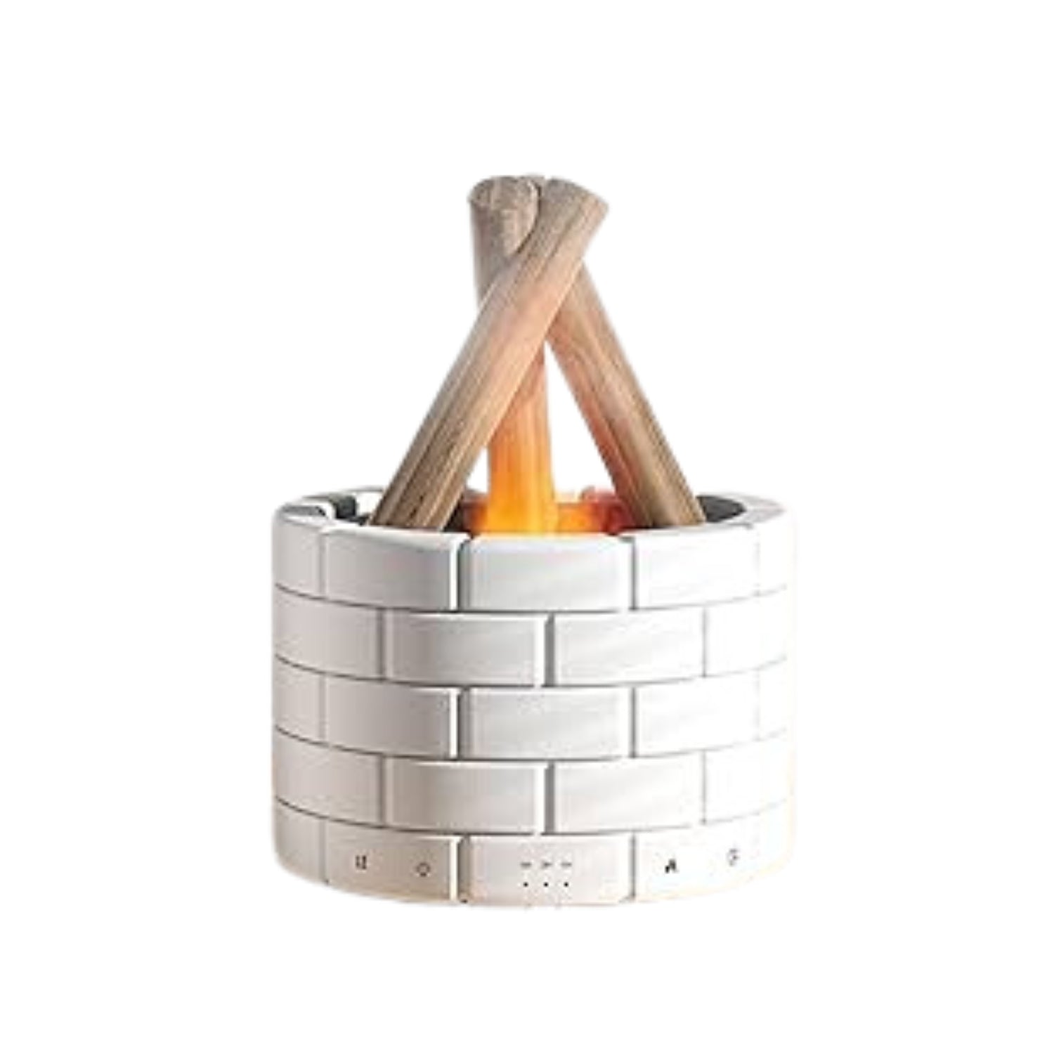 Side view of the elegant Flame Diffuser, highlighting its sleek design and compact size.
