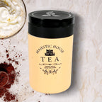 Top view of Tidy Table's accurate seal plastic tea coffee sugar containers