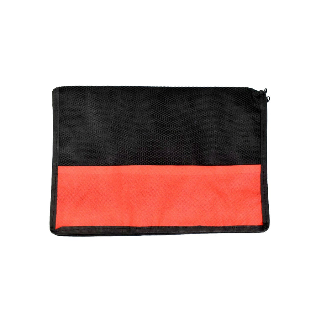 Front view of a sleek grey laptop sleeve, offering durable laptop protection.