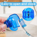 Snap-on toothbrush cover cap for clean brush storage