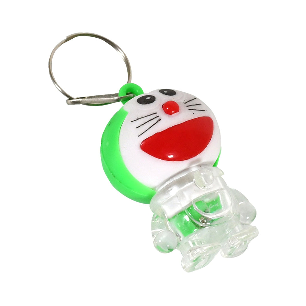 Multiple angles of the Doremon keychain, highlighting its unique design.