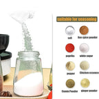 Salt shaker with easy one-hand operation for controlled dispensing