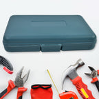 Assortment of tools from the household tool kit, including tape measure.
