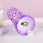Decorative glowing battery operated crystal candlelight for cozy ambience