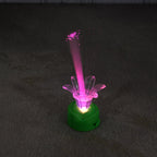 LED candlelight glowing with a warm and inviting multicolor light.