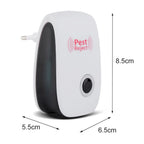 Side view of the ultrasonic pest repeller, showcasing its power plug.