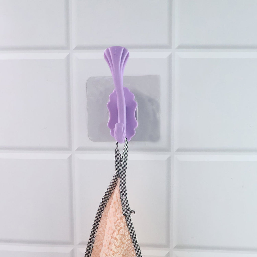 Metal self adhesive heavy duty wall hook detail