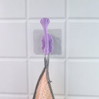 Metal self adhesive heavy duty wall hook detail
